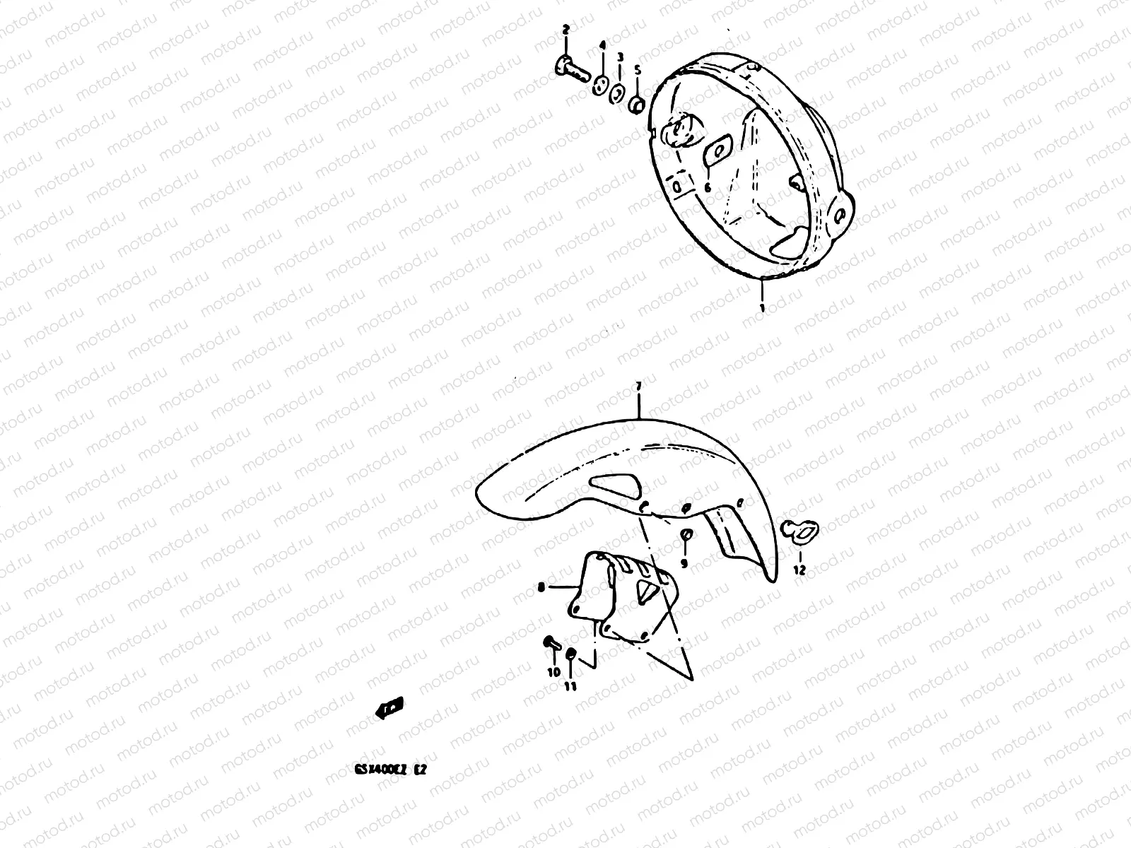 49 - HEADLAMP HOUSING - FRONT FENDER