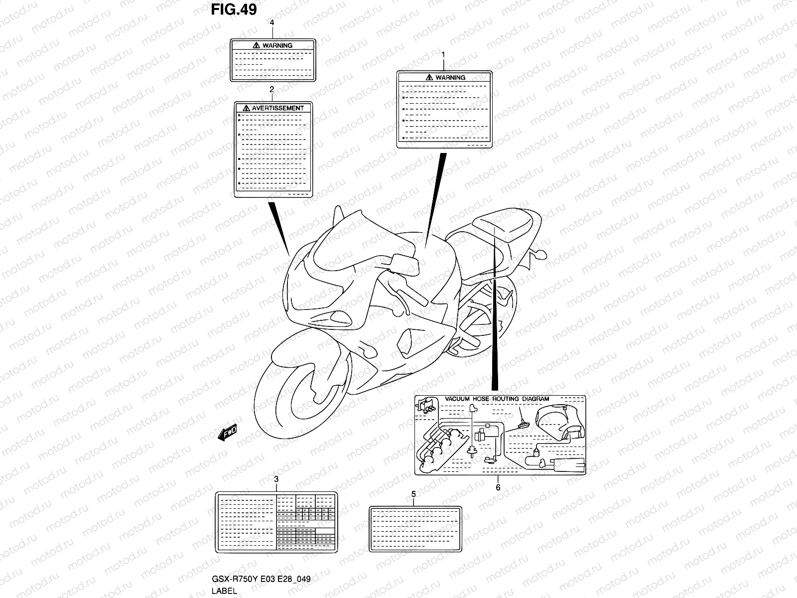 49 - LABEL (MODEL Y/K1)