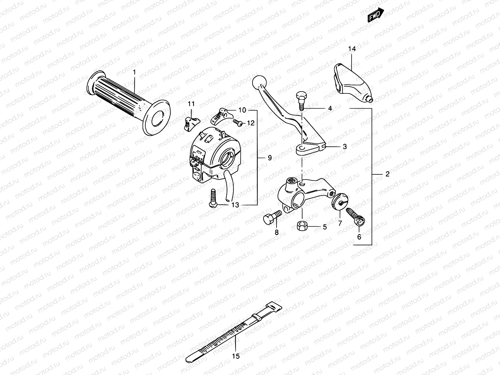49 - LEFT HANDLE LEVER