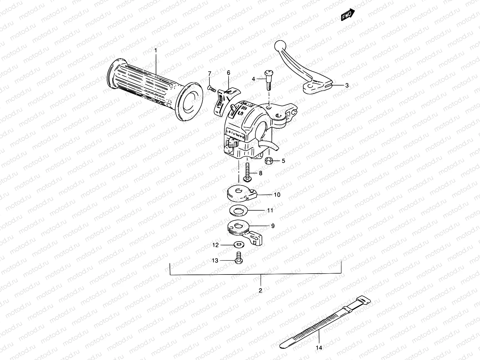 49 - LEFT HANDLE SWITCH (E01,E02,E16,E50)