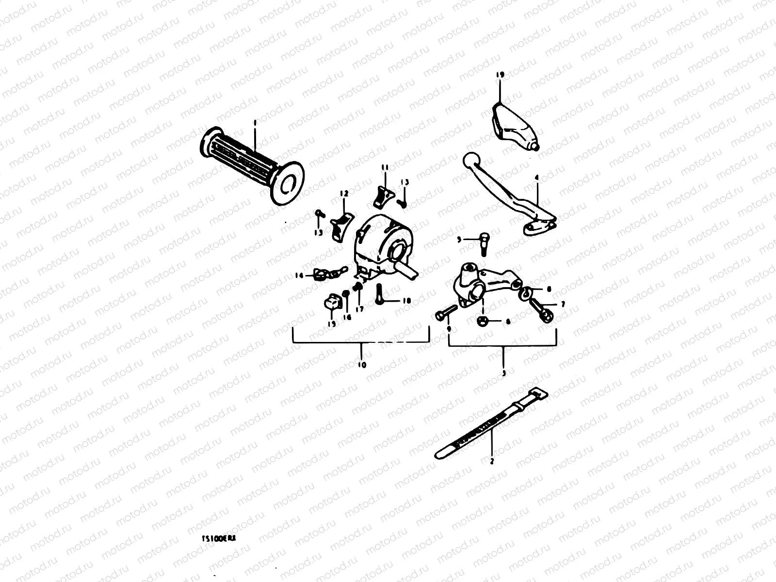 49 - LEFT HANDLE SWITCH (TS100ERX)