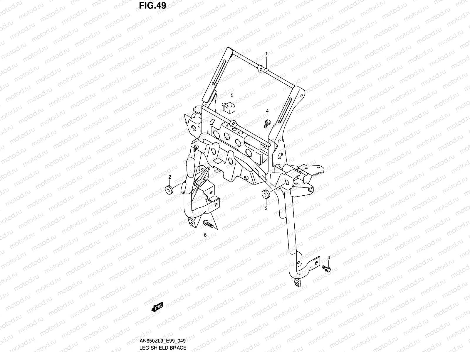 49 - LEG SHIELD BRACE