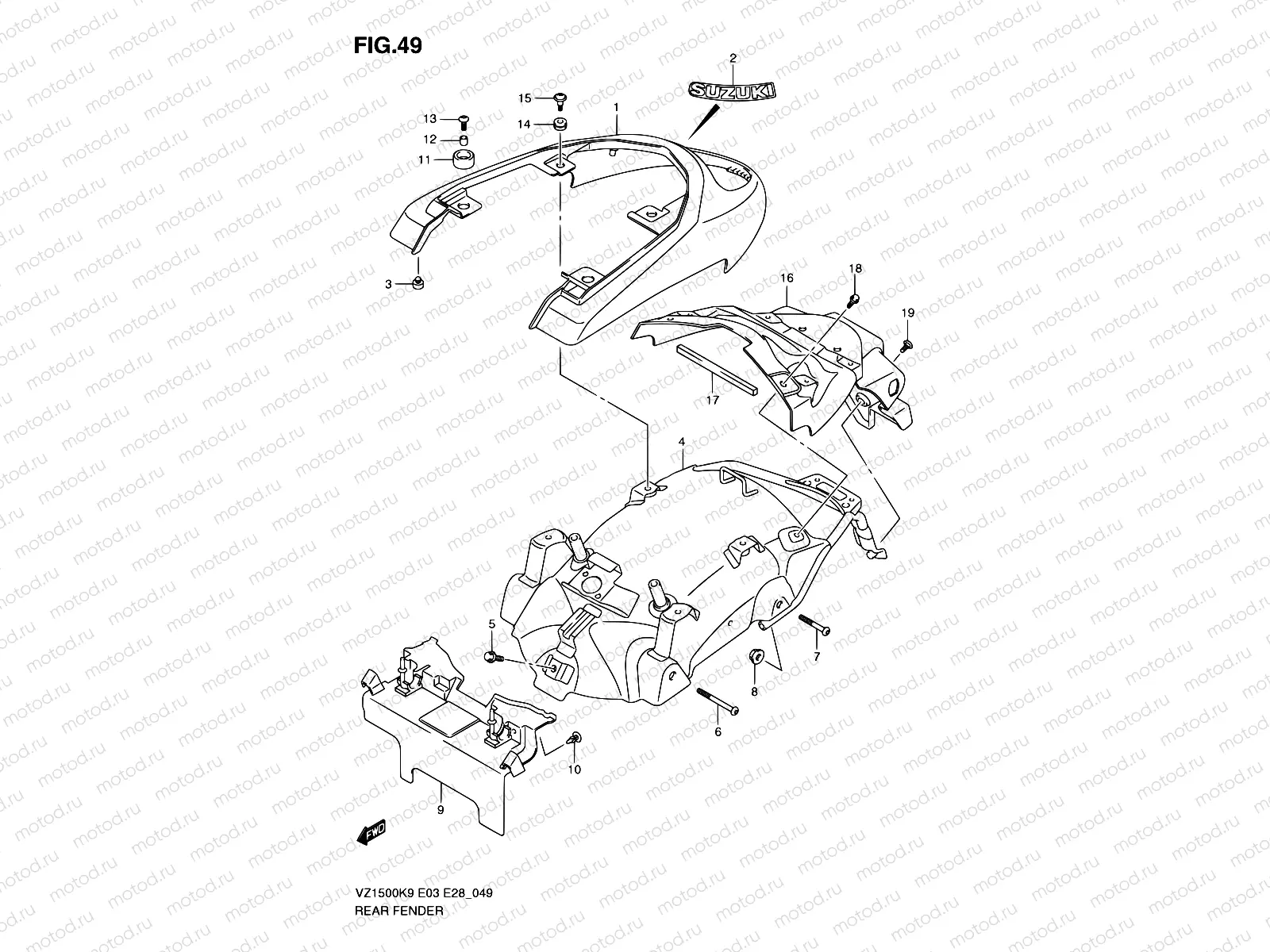 49 - REAR FENDER