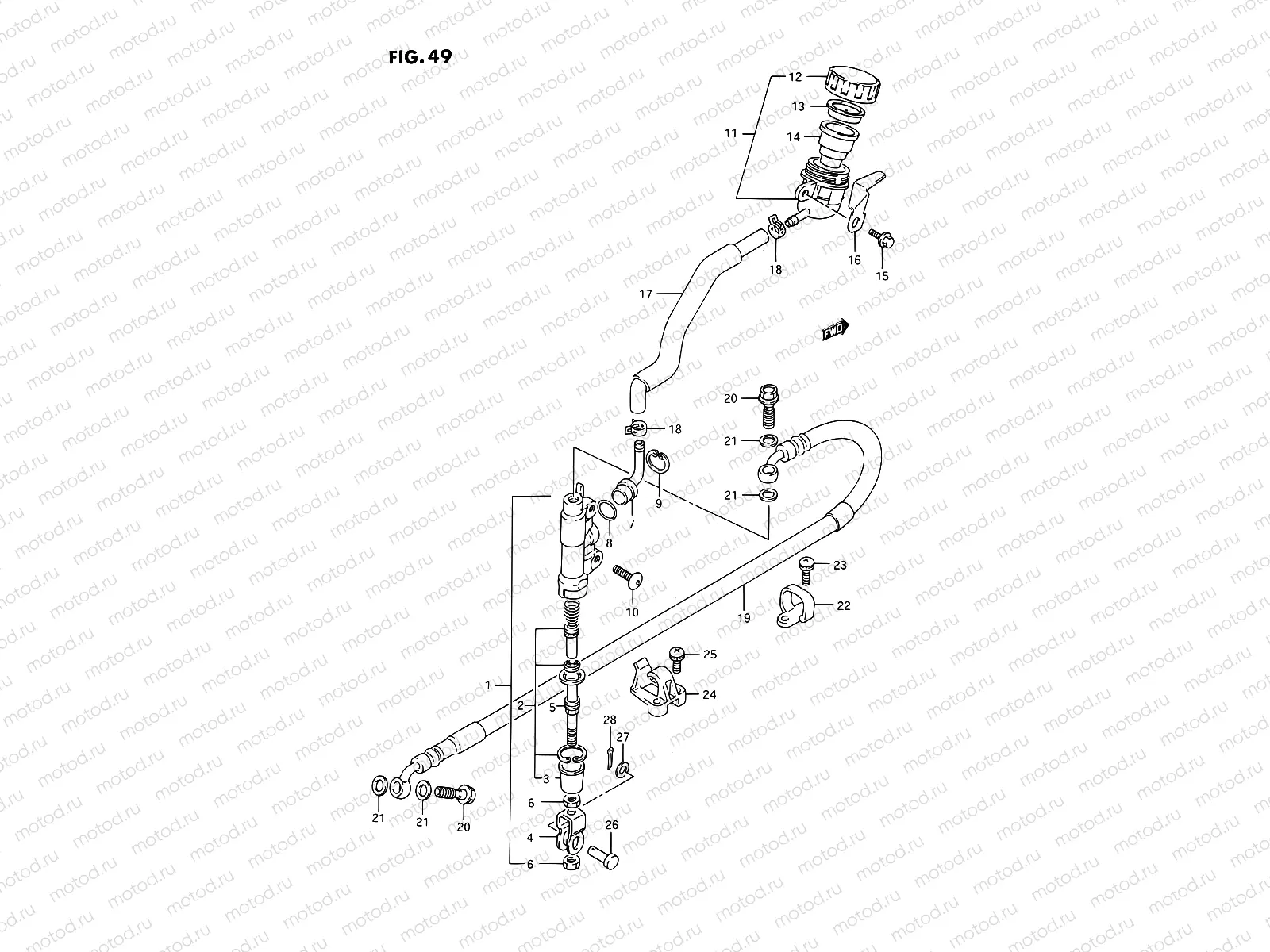 49 - REAR MASTER CYLINDER