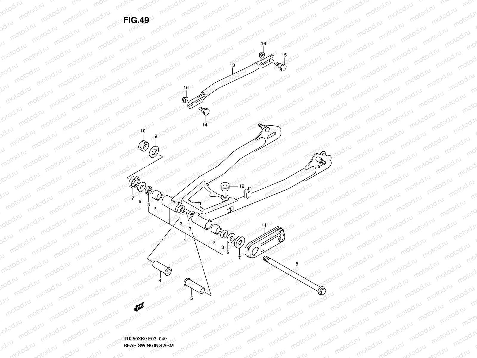 49 - REAR SWINGINGARM