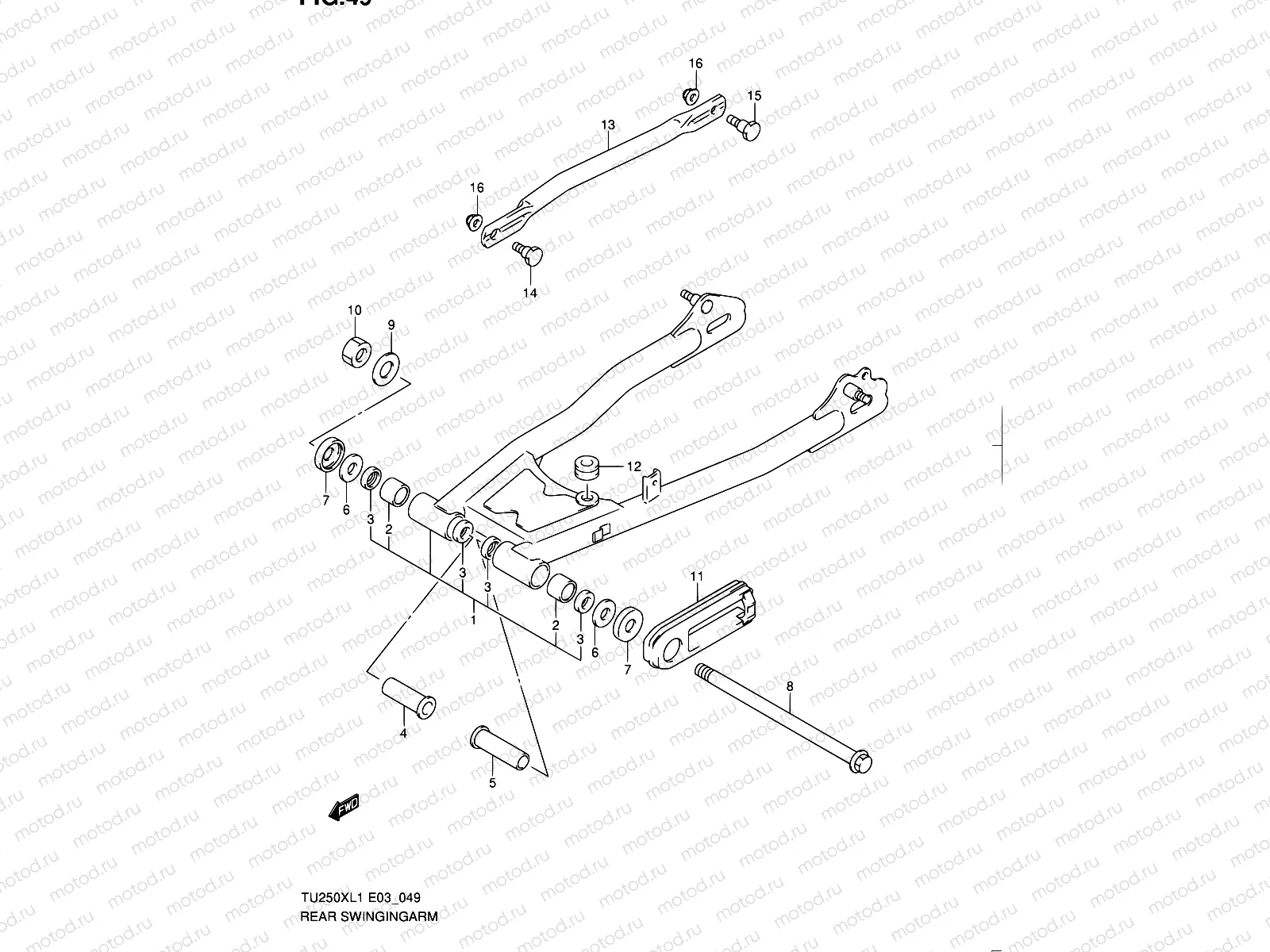 49 - REAR SWINGINGARM