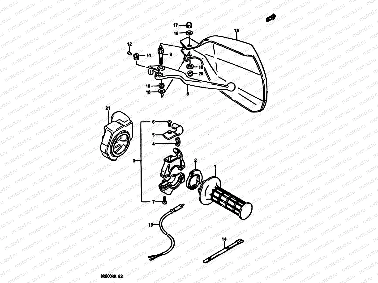 49 - RIGHT HANDLE SWITCH (MODEL H/J/K E18,MODEL K E24,E39)