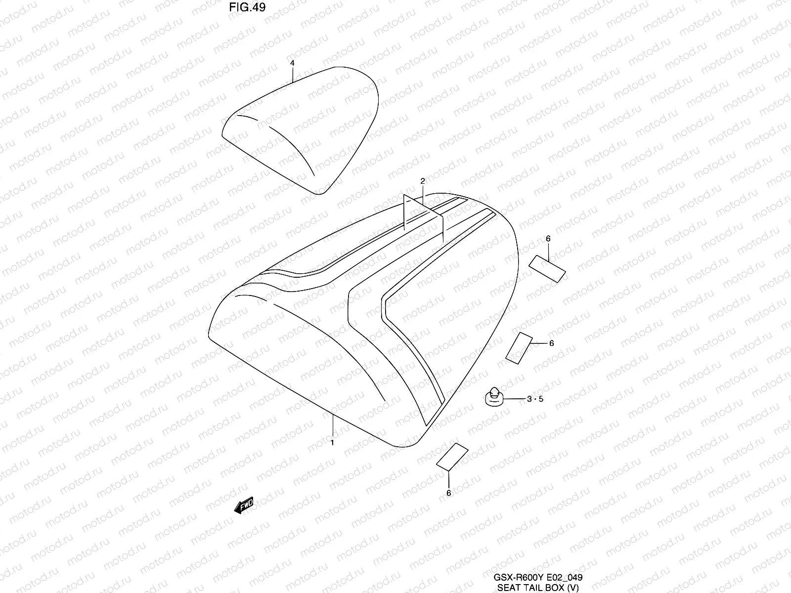 49 - SEAT TAIL BOX (MODEL V)