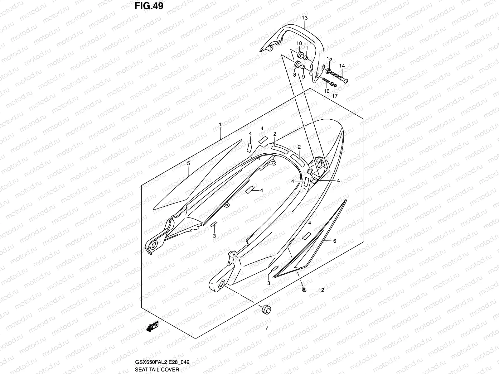 49 - SEAT TAIL COVER