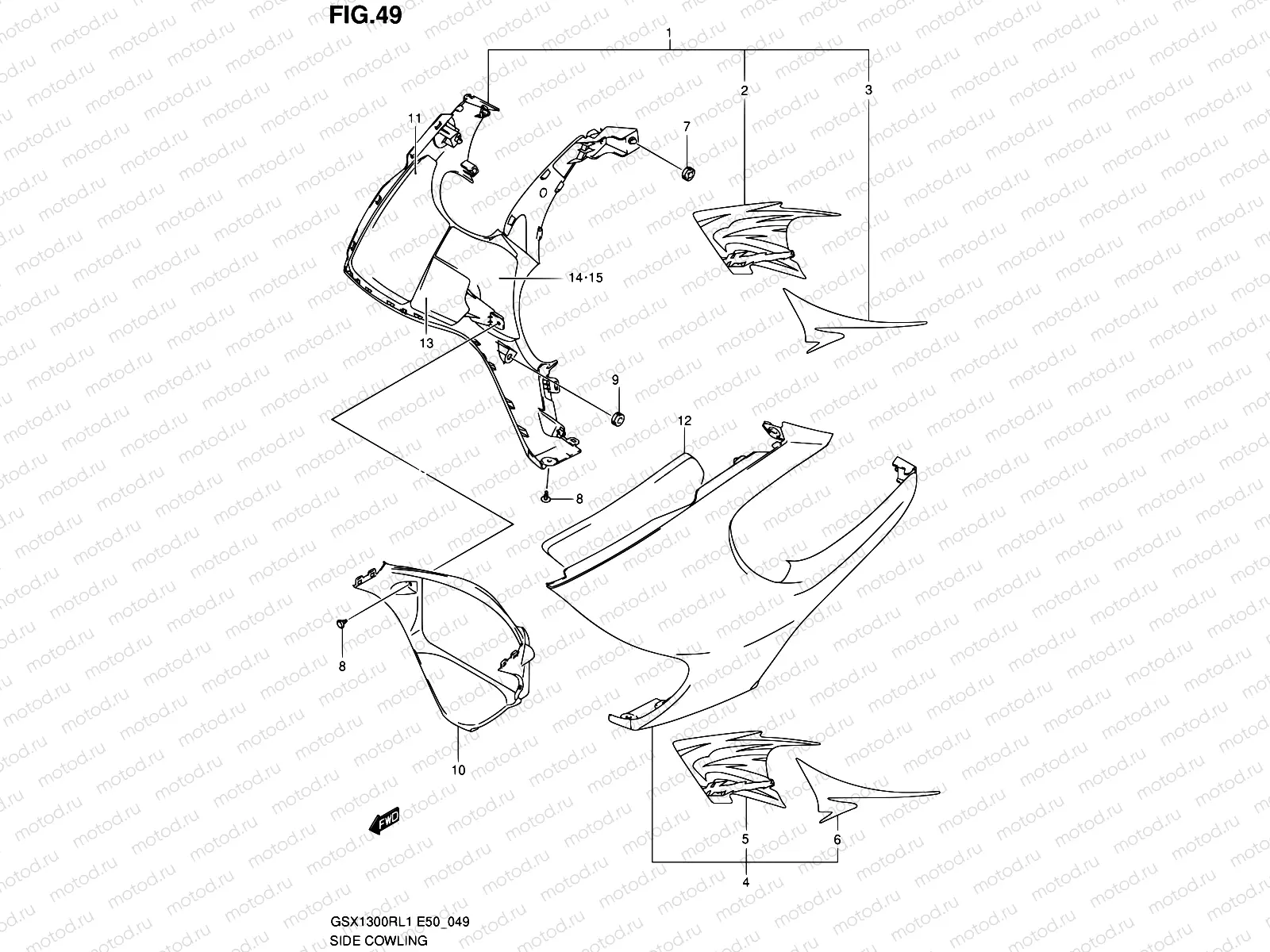 49 - SIDE COWLING