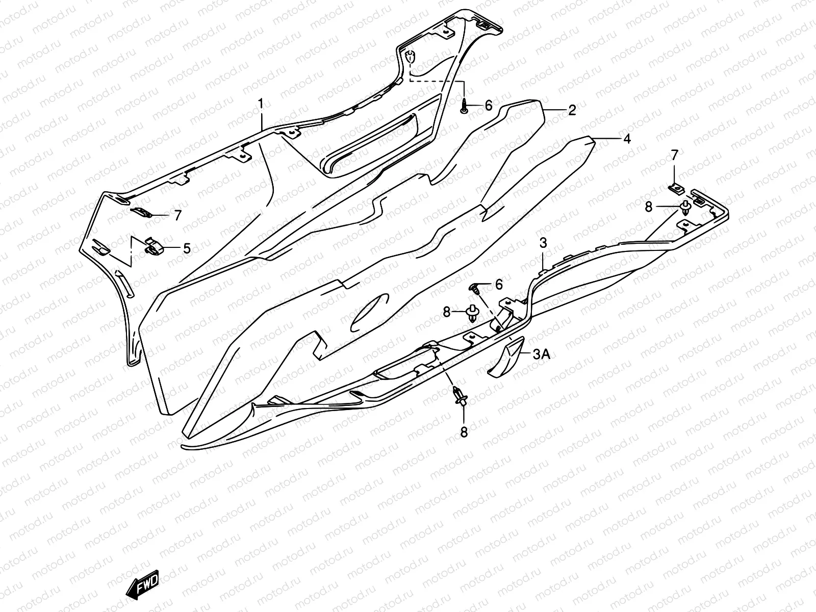 49 - SIDE LEG SHIELD (MODEL K3/K4)