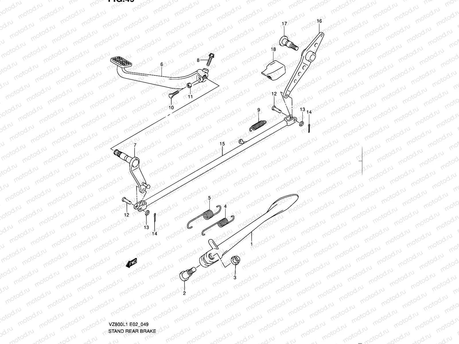 49 - STAND - REAR BRAKE