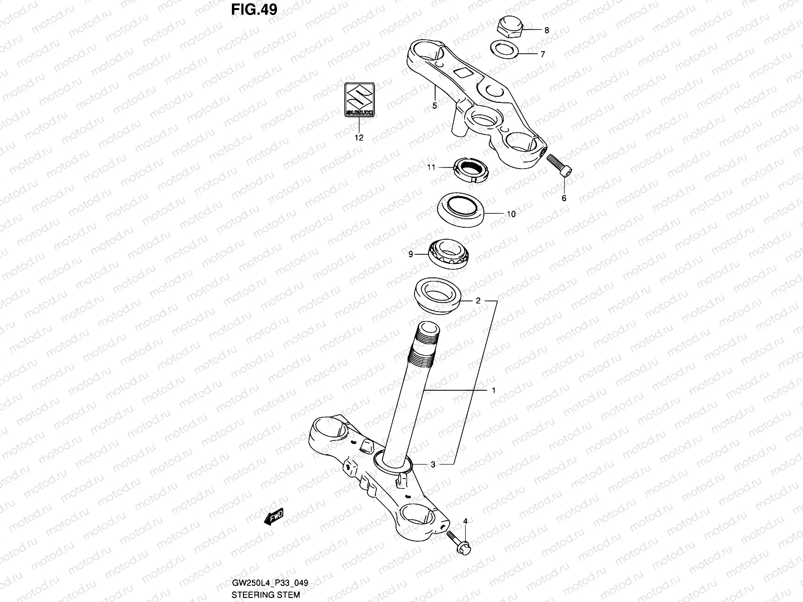 49 - STEERING STEM
