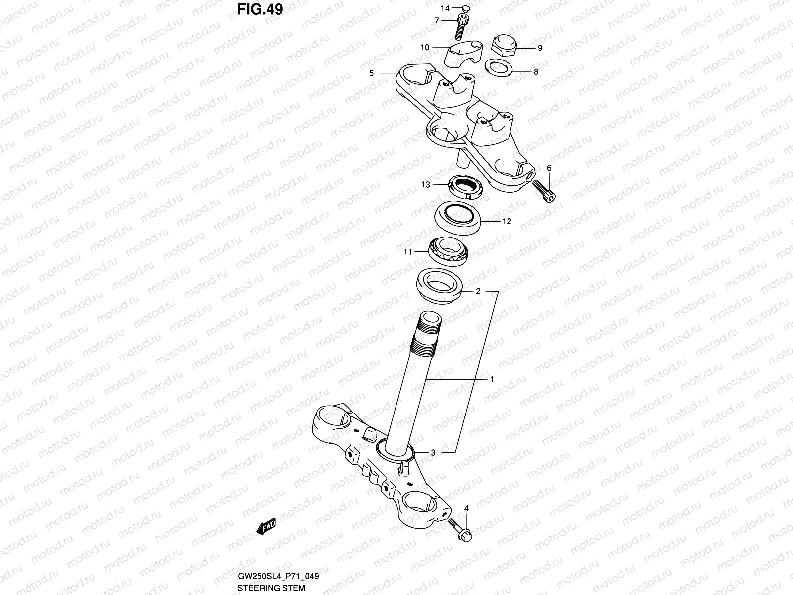 49 - STEERING STEM