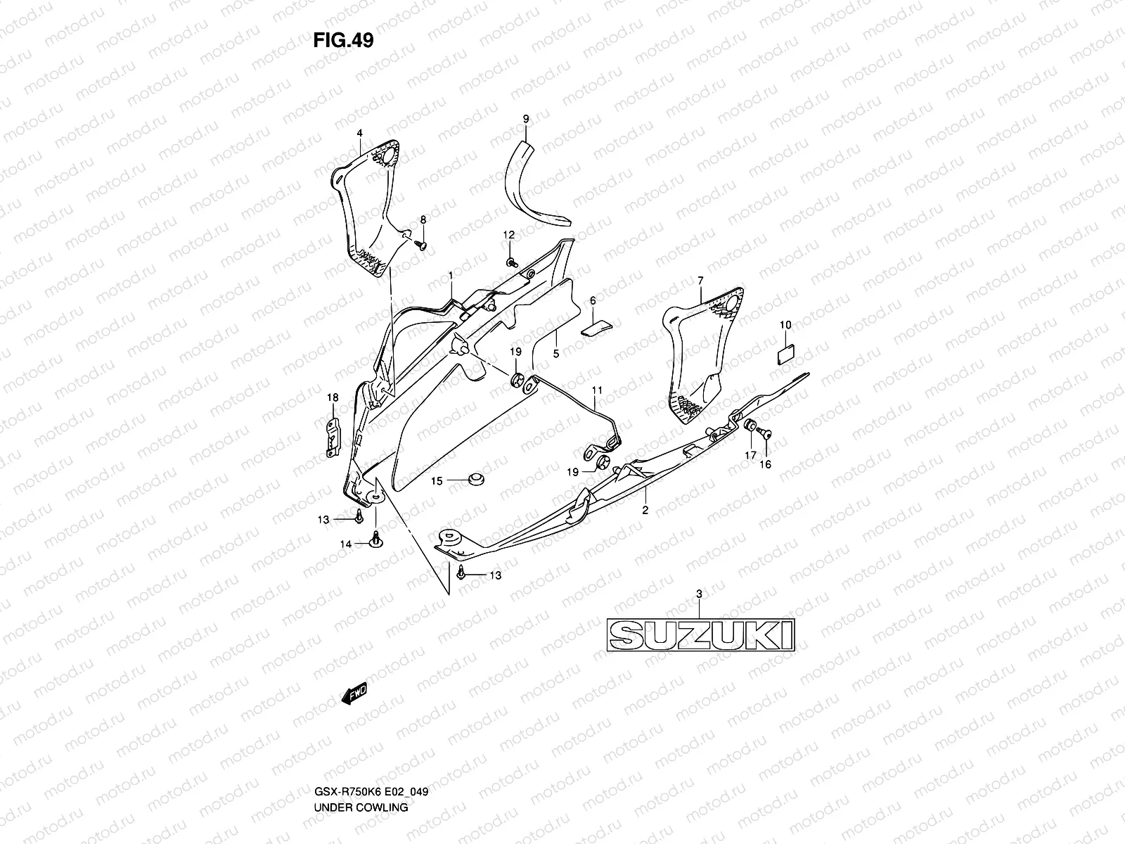 49 - UNDER COWLING