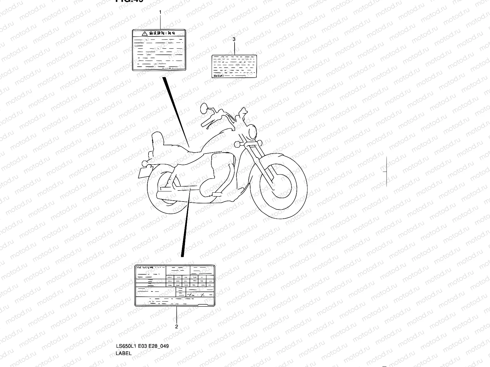 49 - WARNING LABEL (LS650L1 E03)