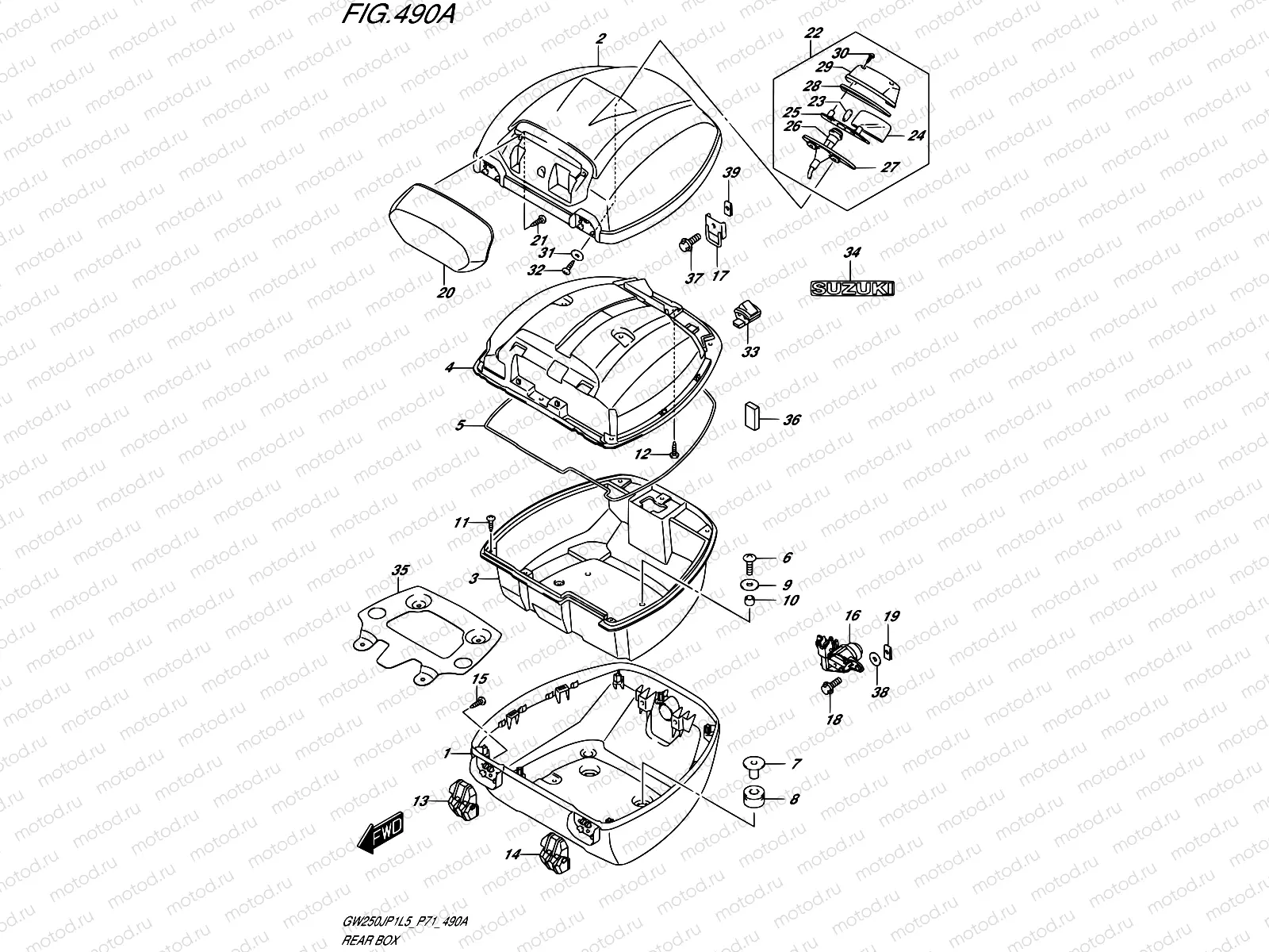 490A - REAR BOX