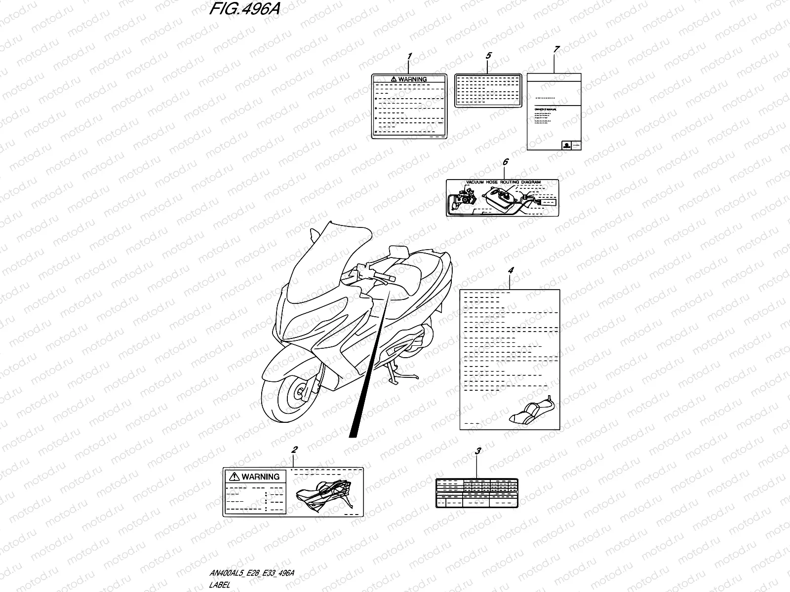 496A - LABEL (AN400AL5 E33)