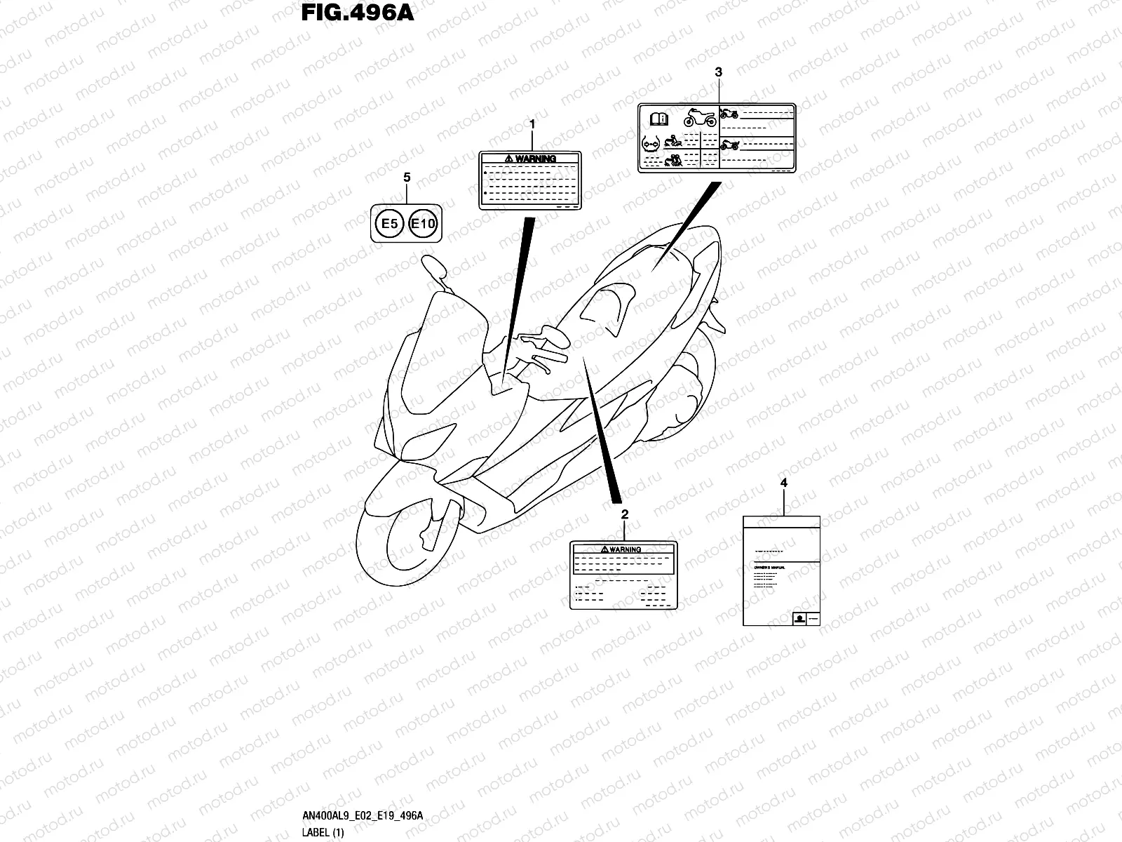 496A - LABEL (AN400AL9 E02)