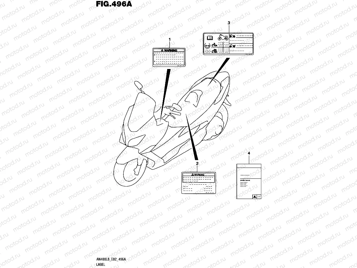 496A - LABEL (AN400L8 E02)