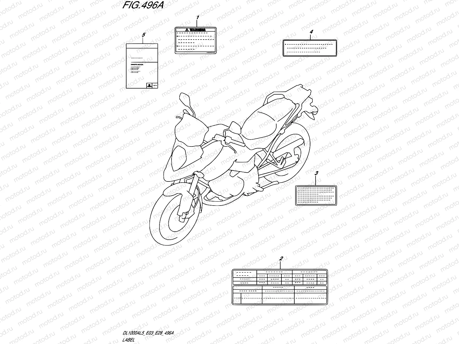 496A - LABEL (DL1000AL5 E03)