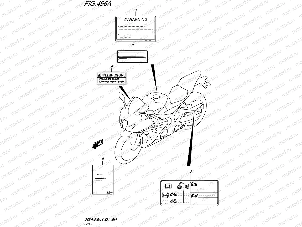 496A - LABEL (GSX-R1000AL8 E21)
