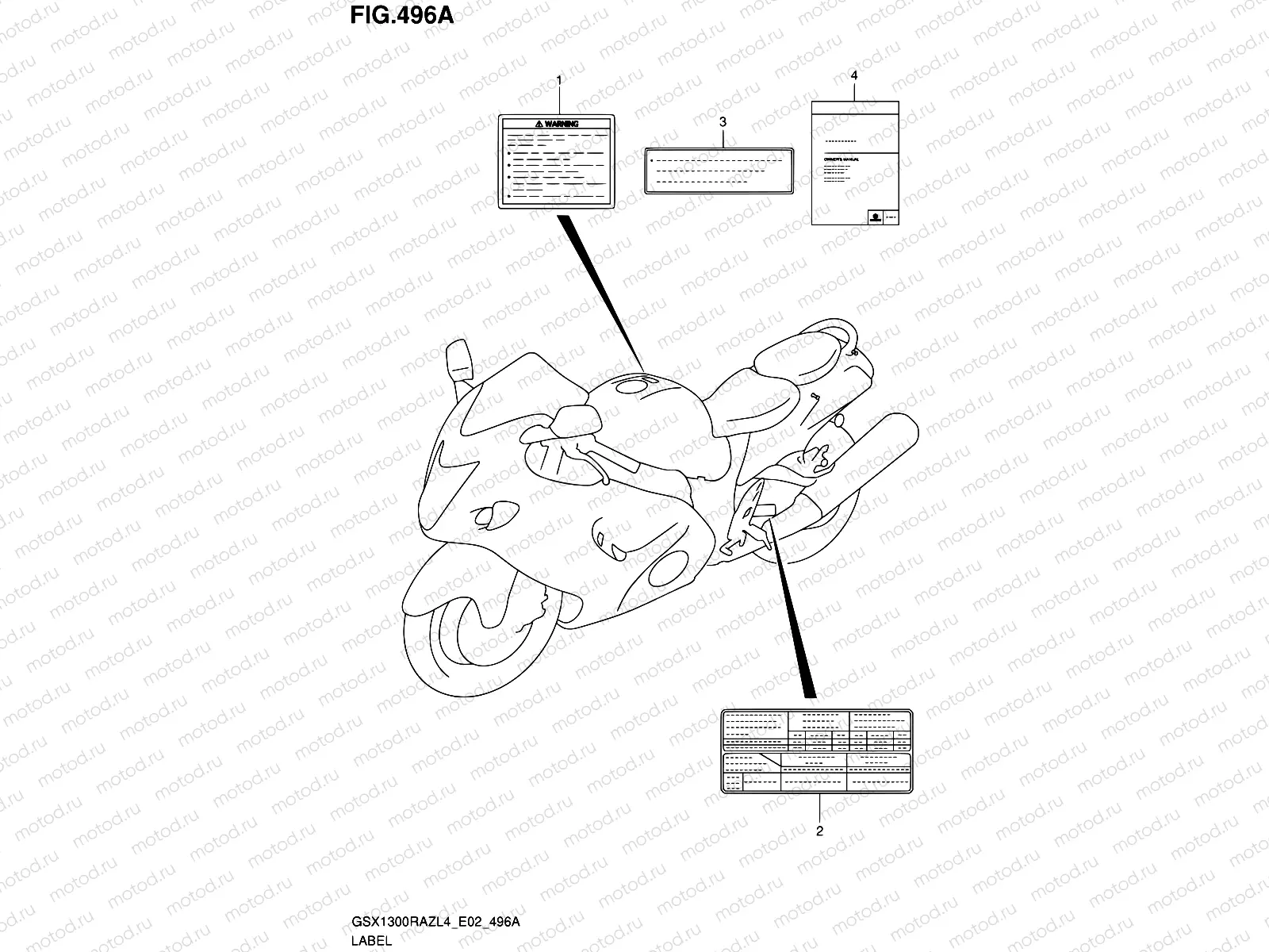 496A - LABEL (GSX1300RAZL4 E02)