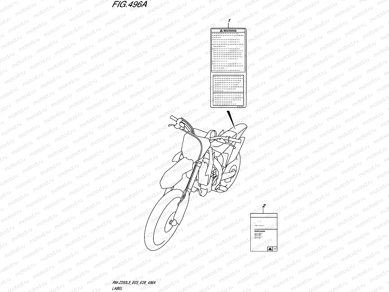 496A - LABEL (RM-Z250L5 E03)