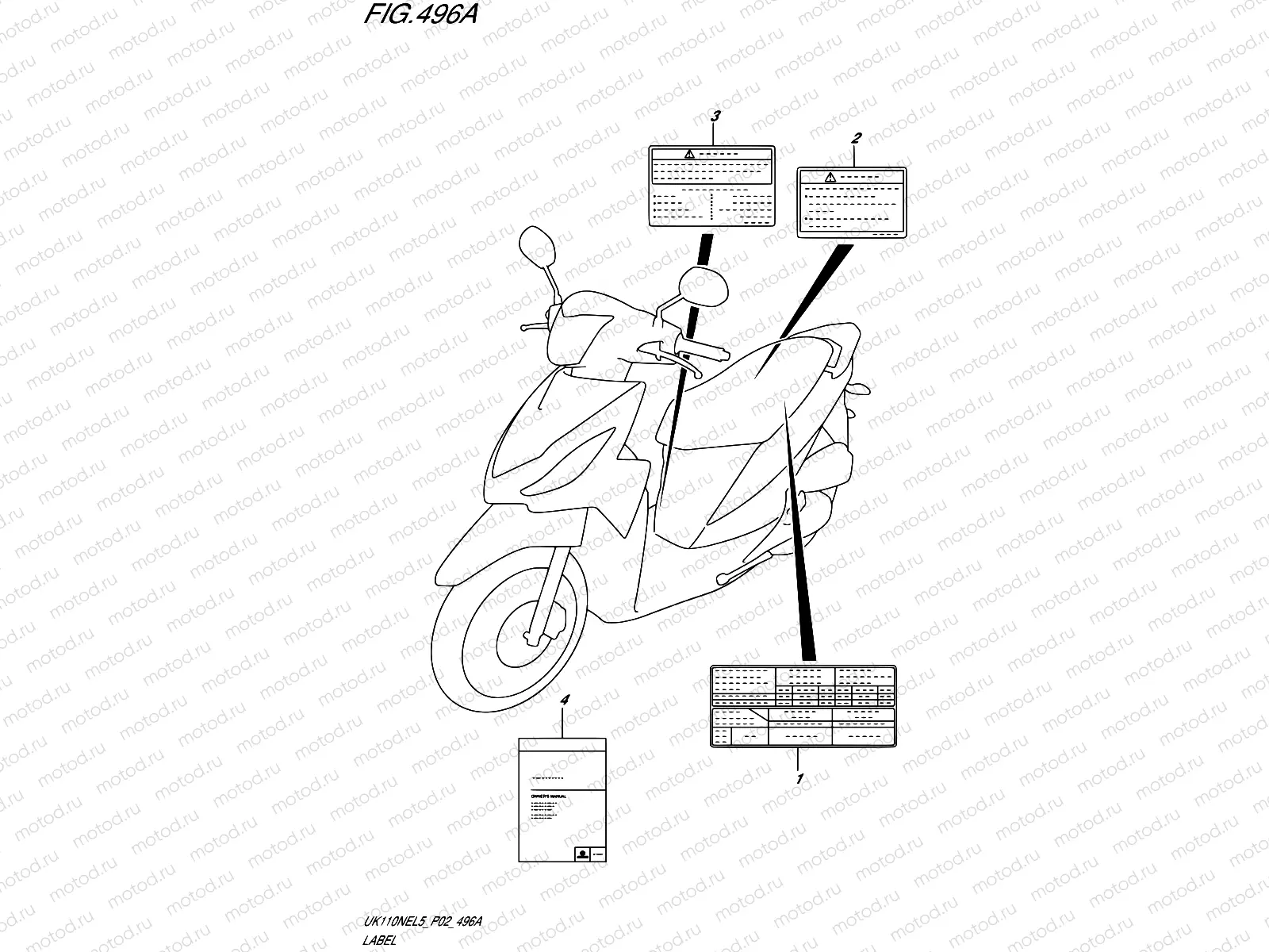 496A - LABEL (UK110NEL5 P02)
