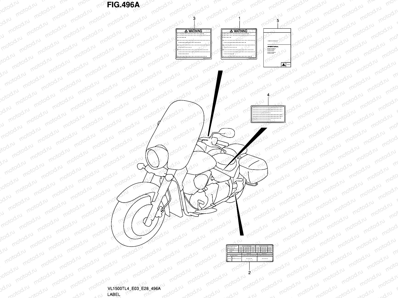 496A - LABEL (VL1500TL4 E03)