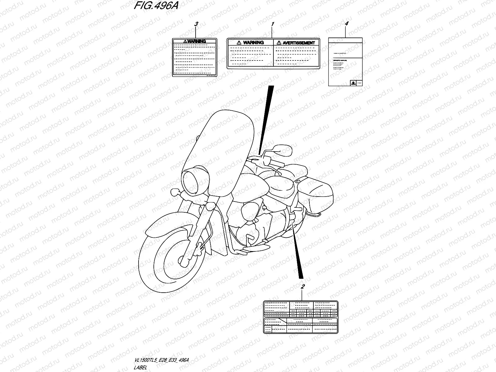 496A - LABEL (VL1500TL5 E28)