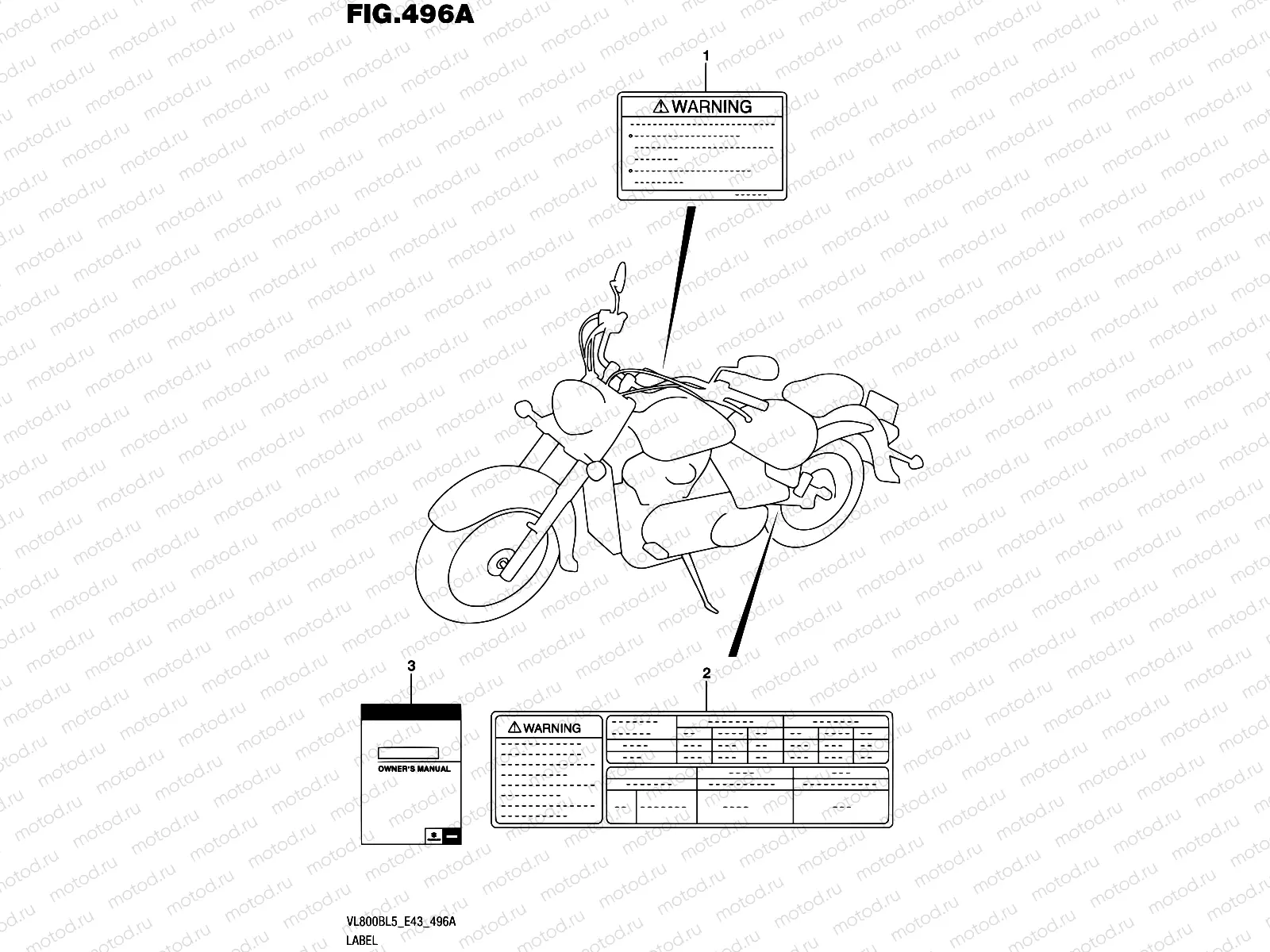 496A - LABEL (VL800TL5 E43)