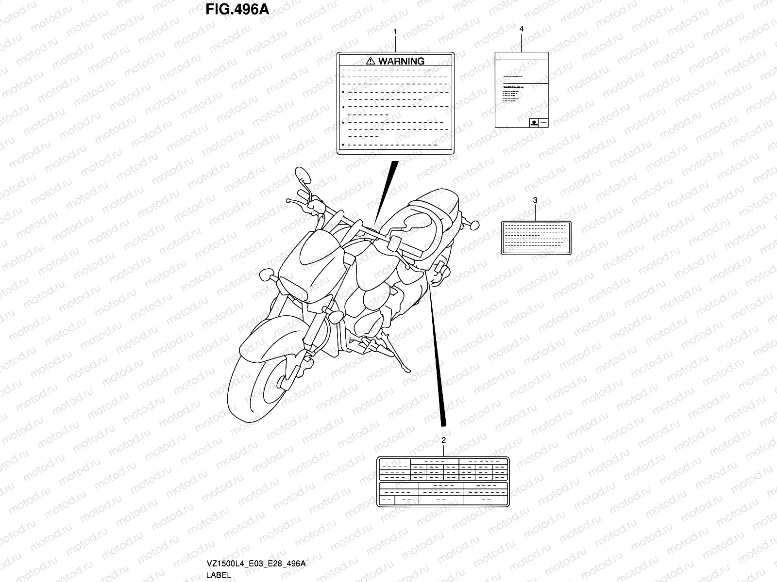 496A - LABEL (VZ1500L4 E03)
