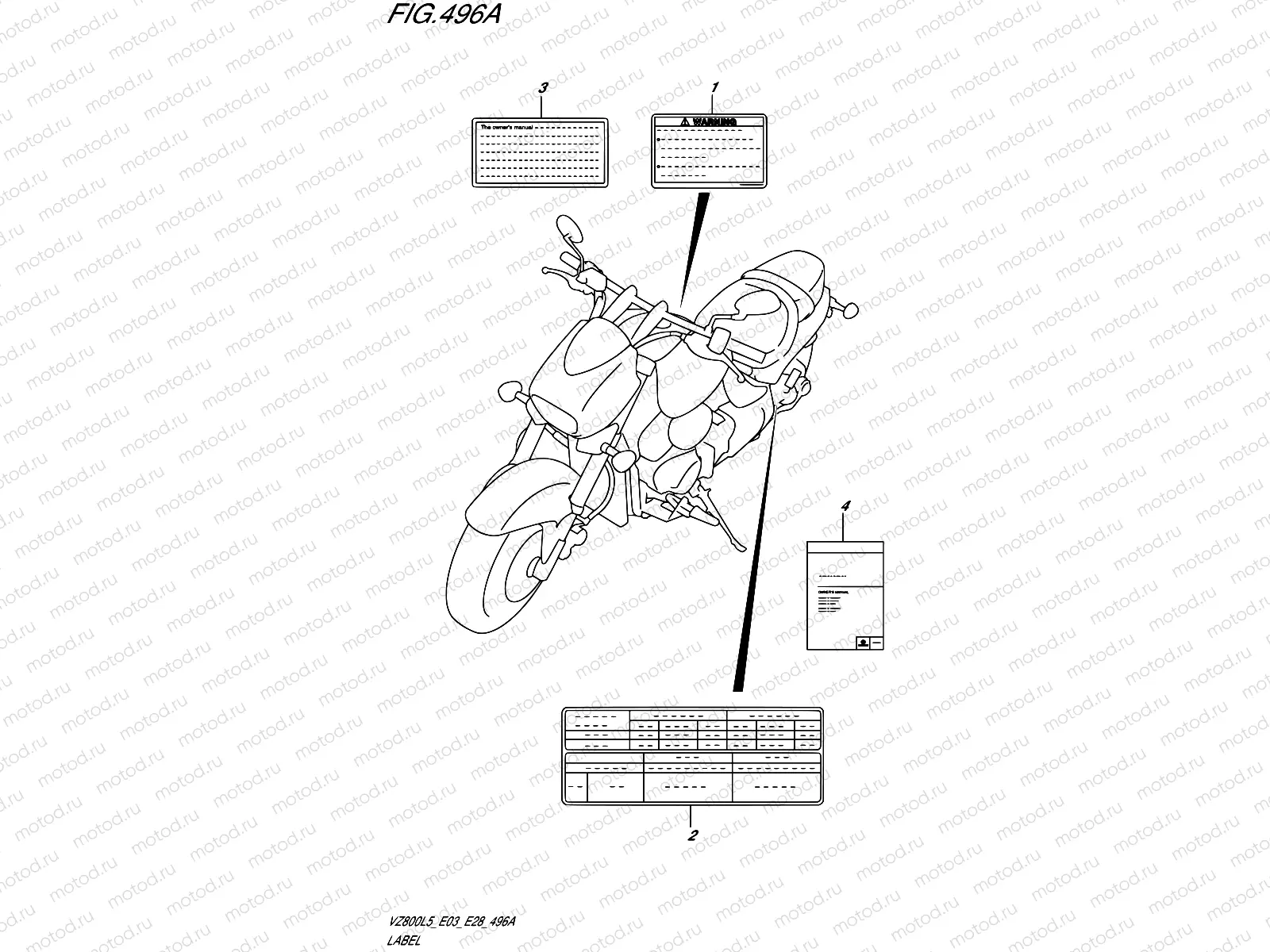 496A - LABEL (VZ800L5 E03)