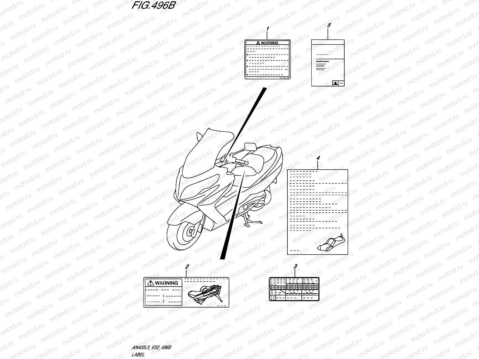 496B - LABEL (AN400AL5 E02)