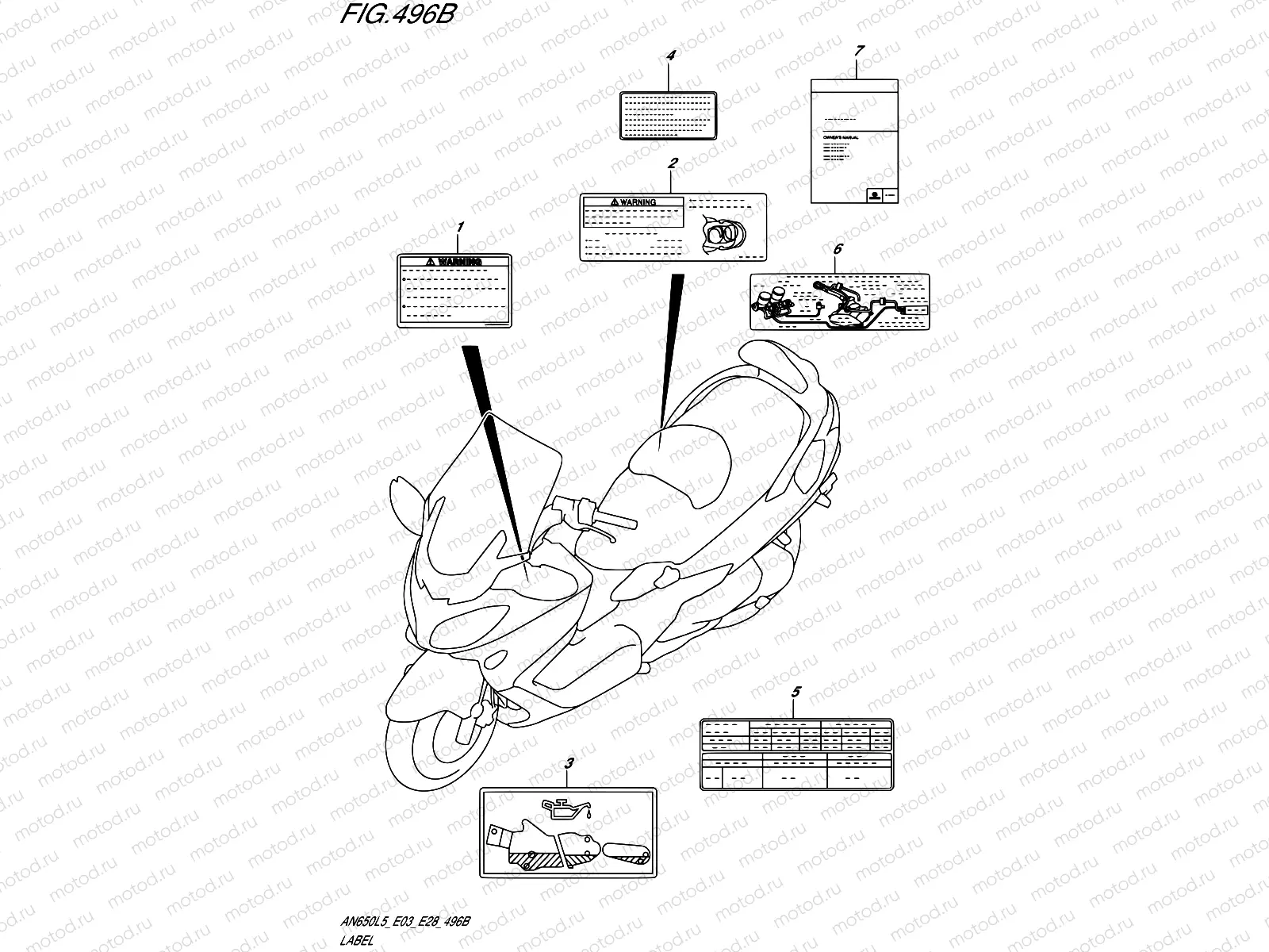 496B - LABEL (AN650L5 E33)