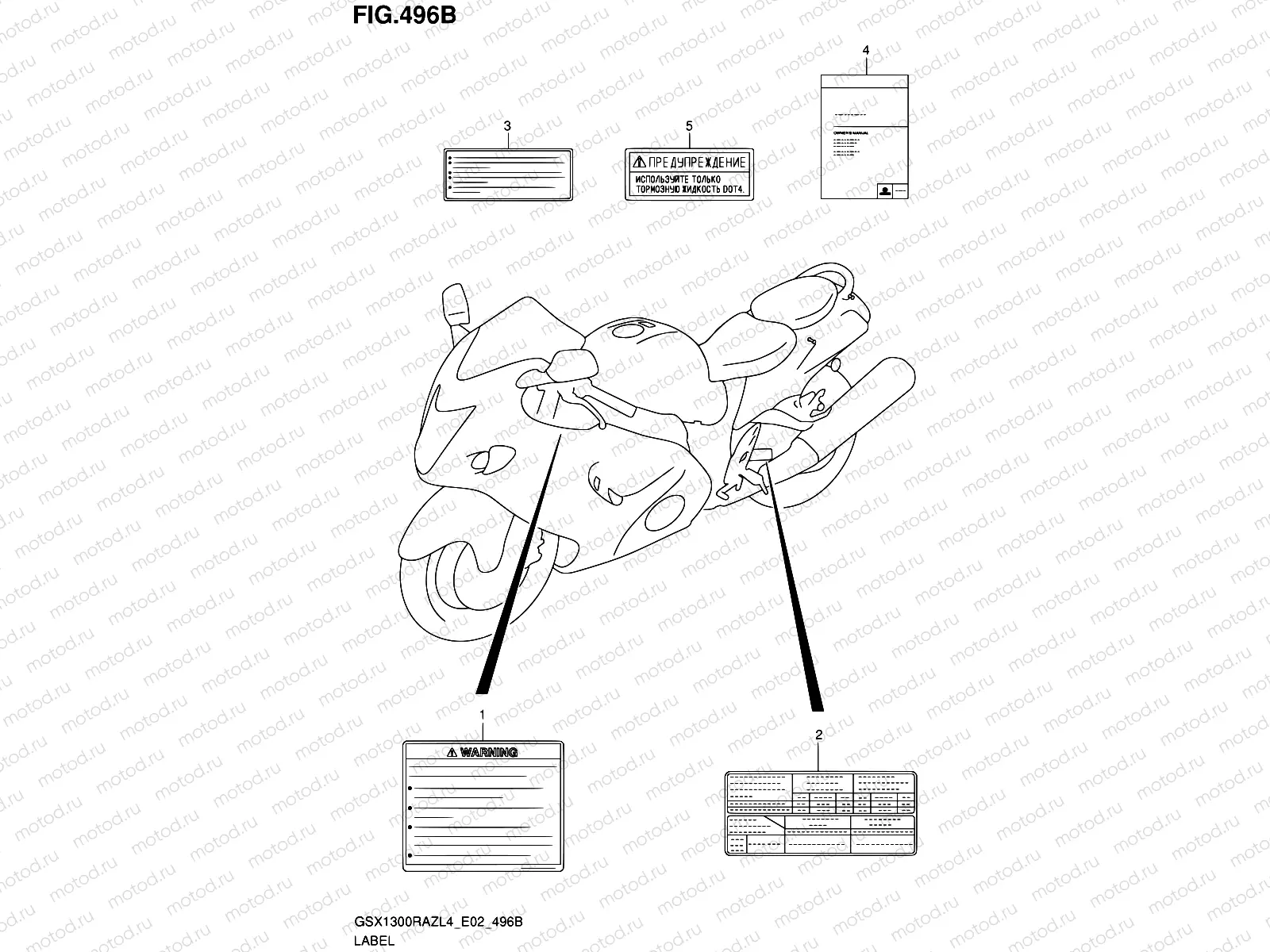 496B - LABEL (GSX1300RAZL4 E19)