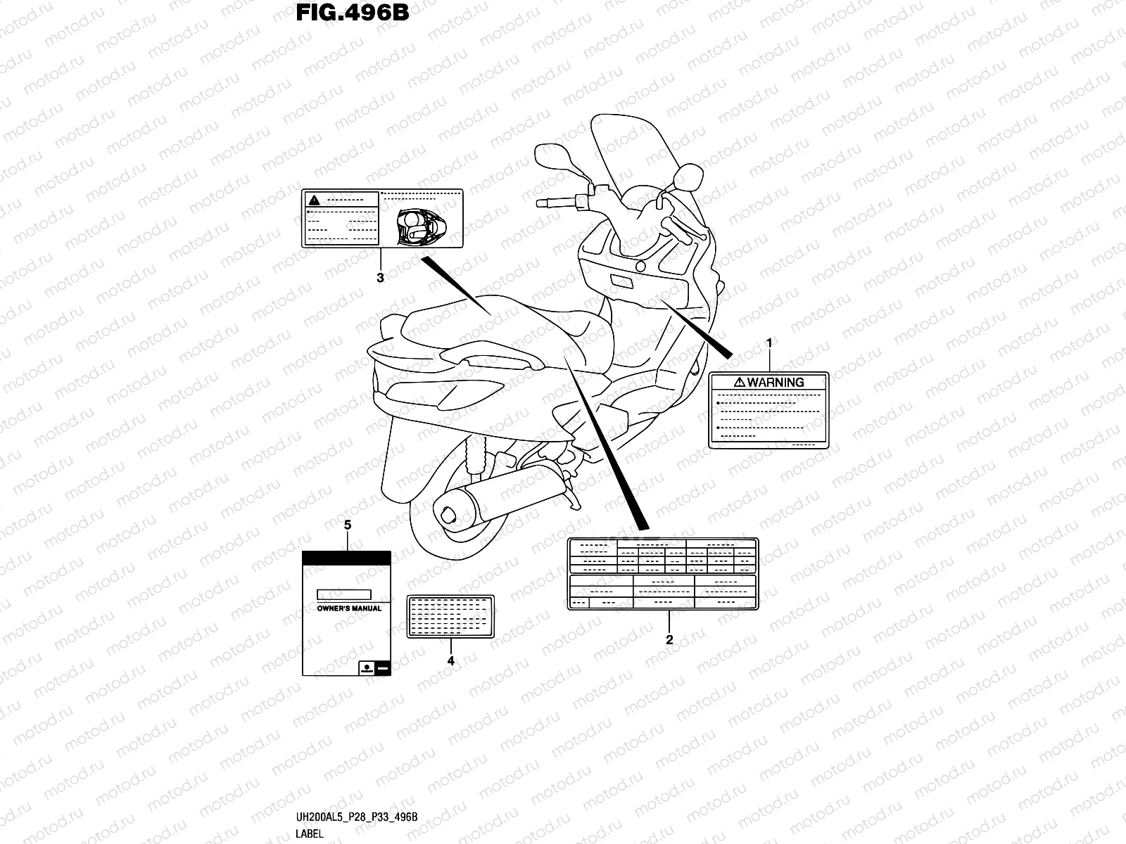 496B - LABEL (UH200AL5 P33)
