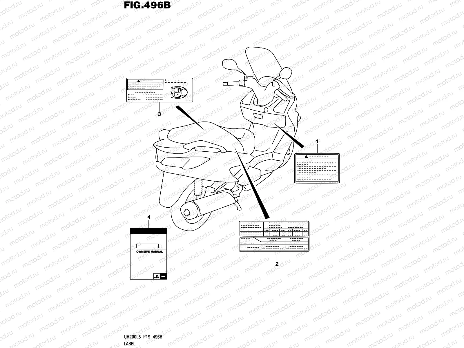 496B - LABEL (UH200L5 P19)