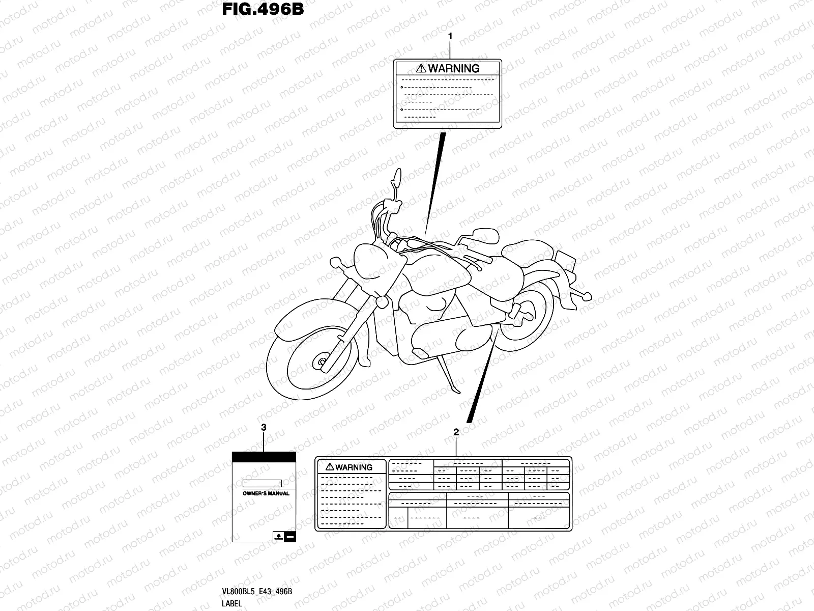 496B - LABEL (VL800BL5 E43)
