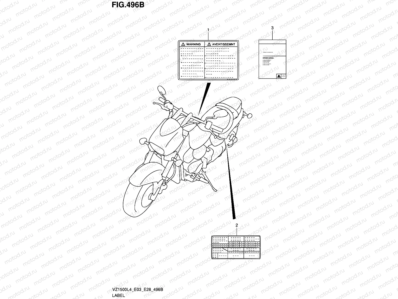 496B - LABEL (VZ1500L4 E28)