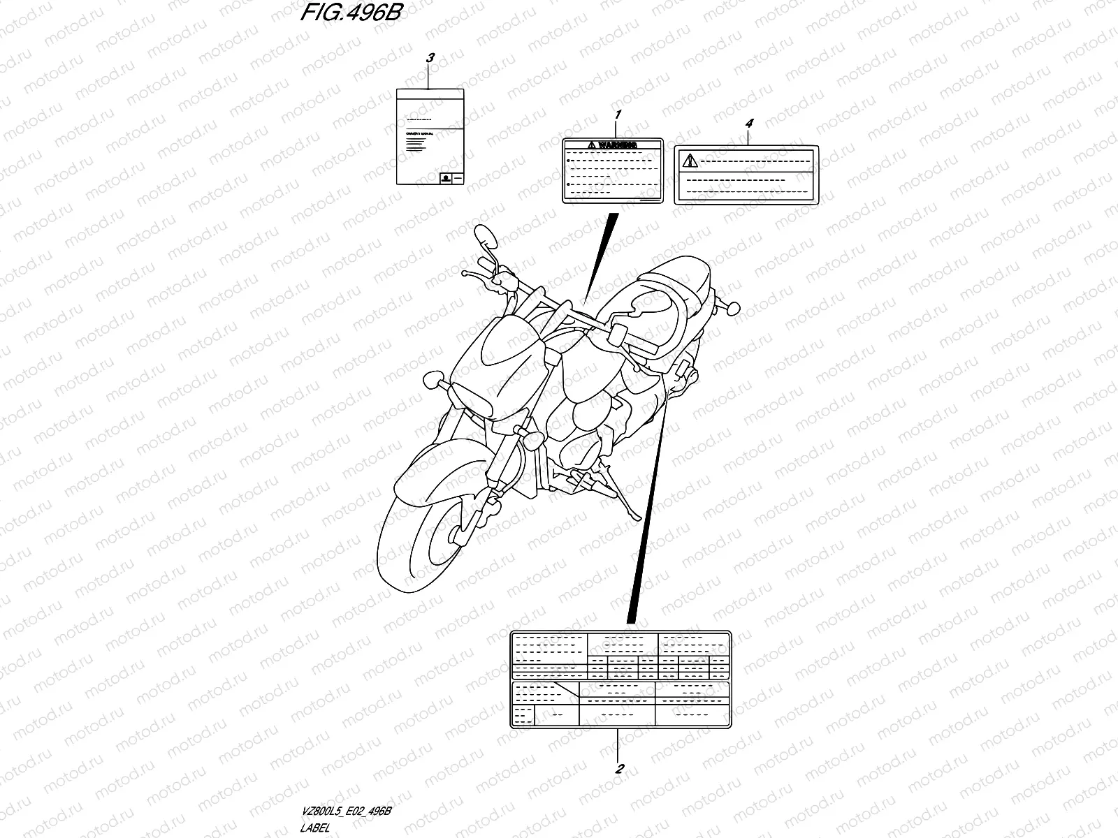 496B - LABEL (VZ800L5 E19)