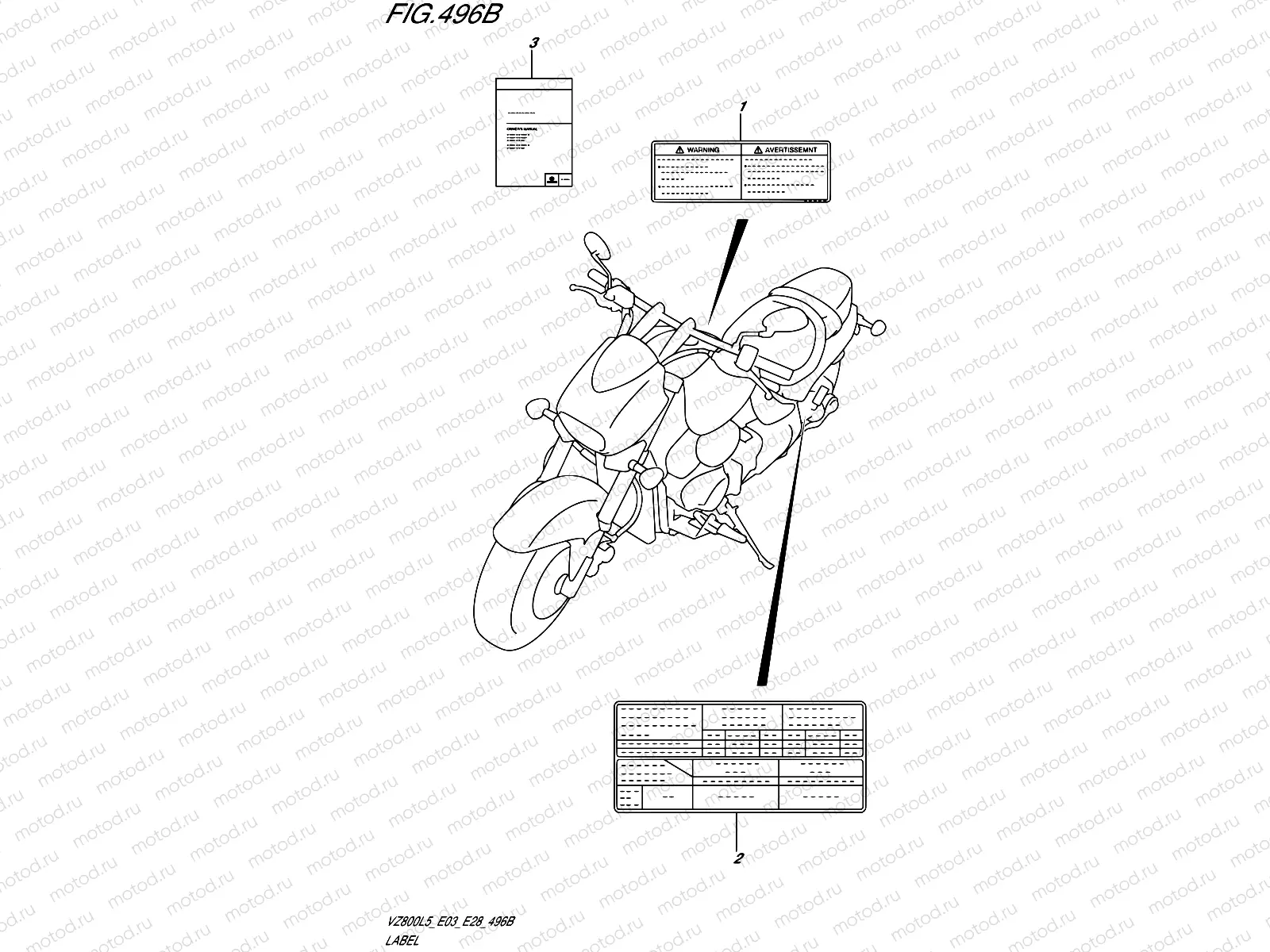 496B - LABEL (VZ800L5 E28)