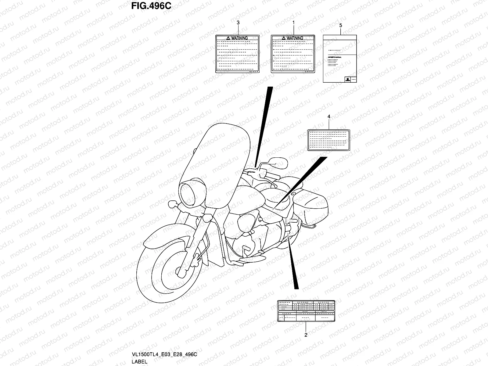 496C - LABEL (VL1500TL4 E33)