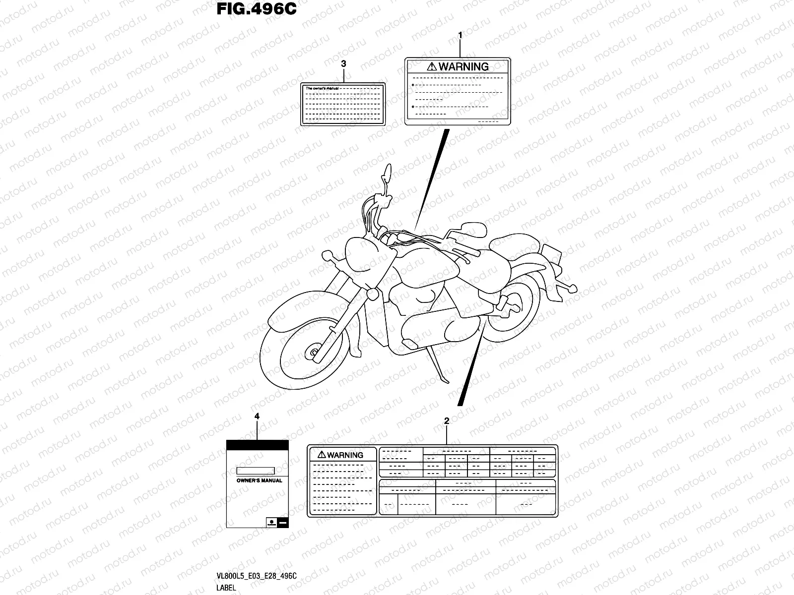 496C - LABEL (VL800TL5 E03)