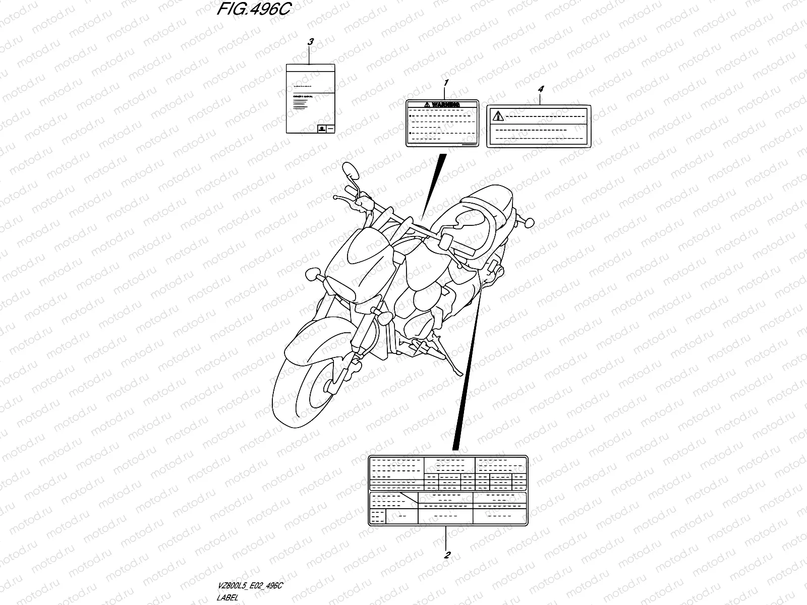 496C - LABEL (VZ800UEL5 E19)