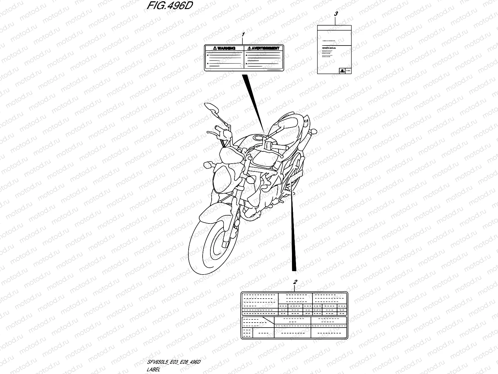 496D - LABEL (SFV650AL5 E28)