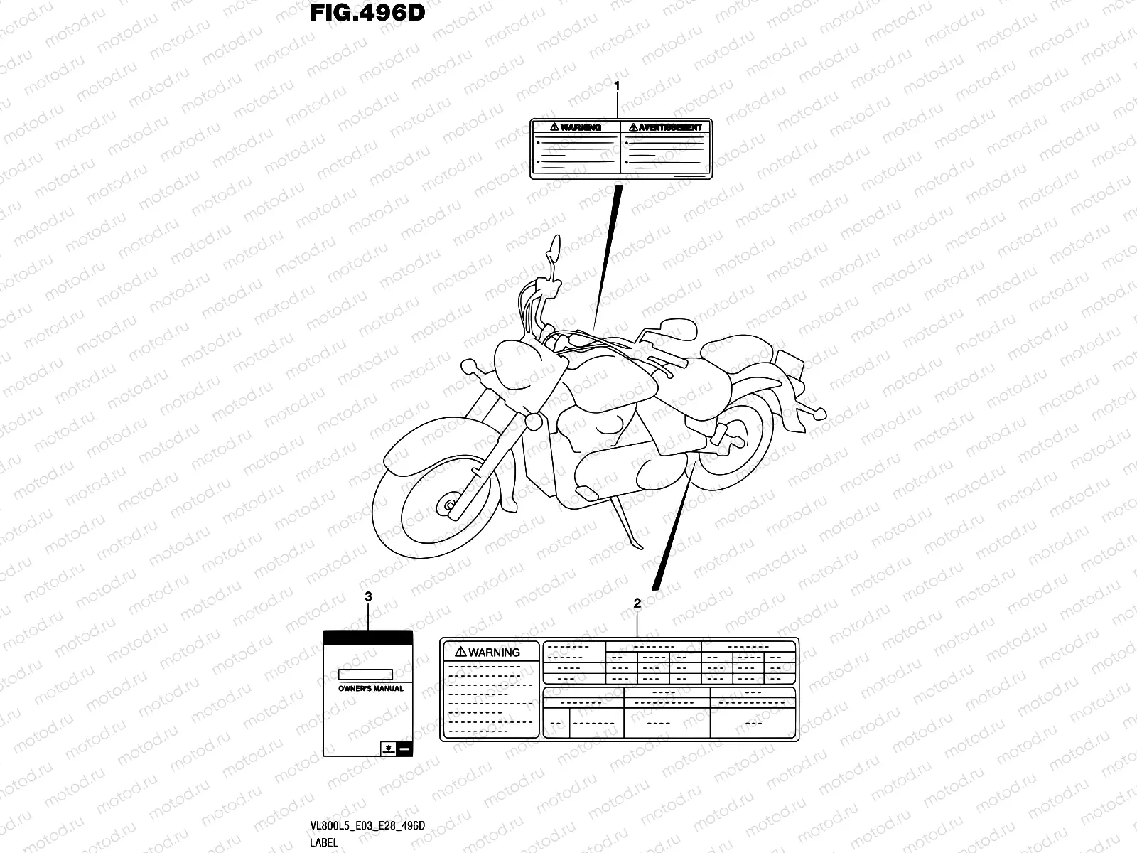 496D - LABEL (VL800TL5 E28)