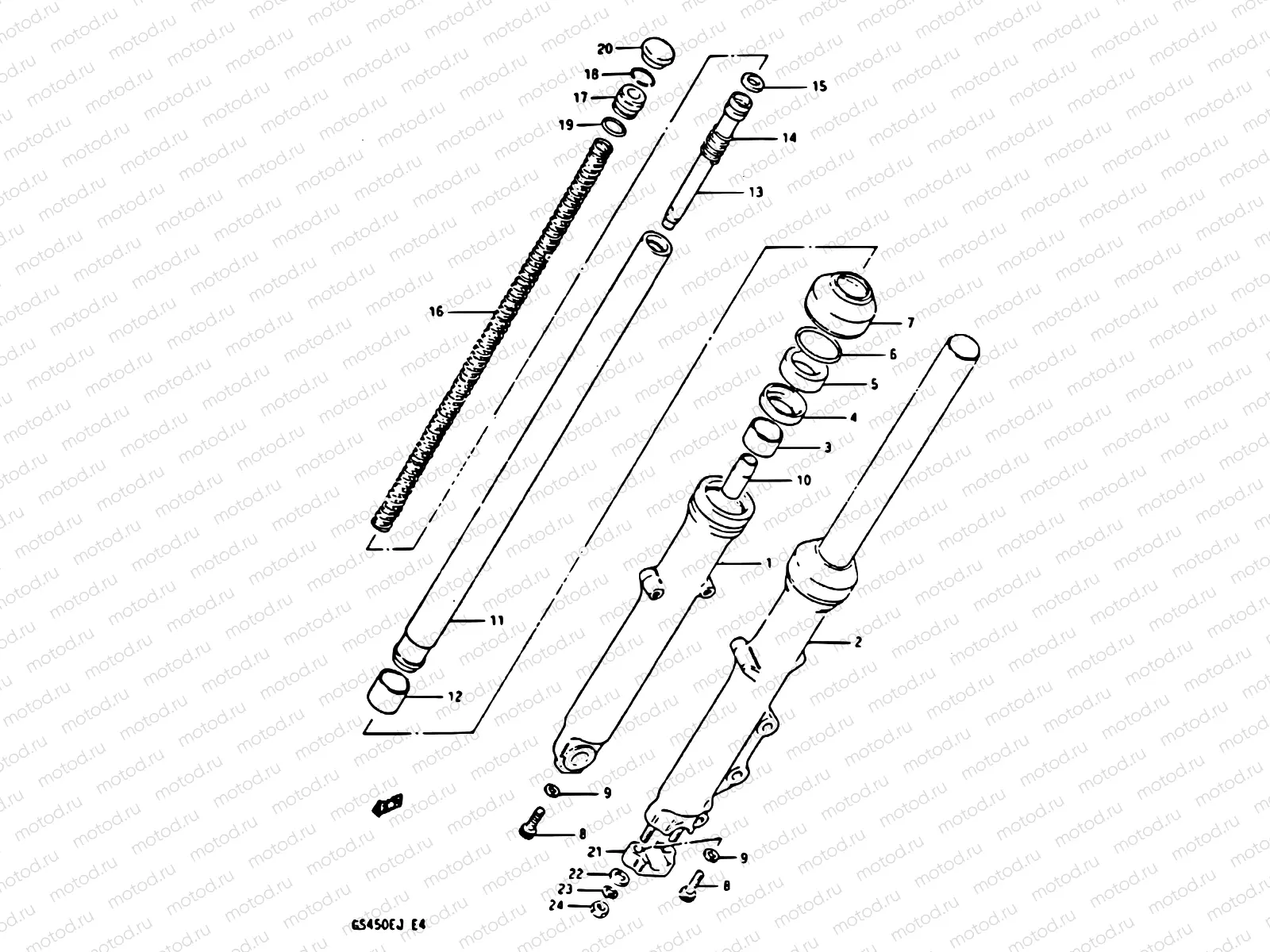 49A - FRONT DAMPER (MODEL J)
