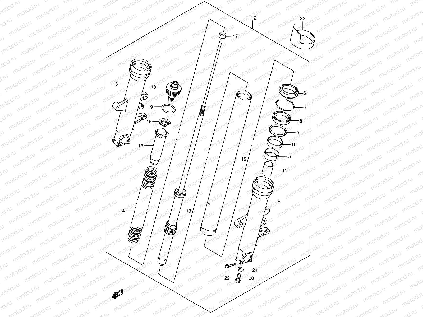 49A - FRONT DAMPER (MODEL K5)